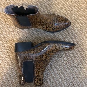 Leopard Rain Boots